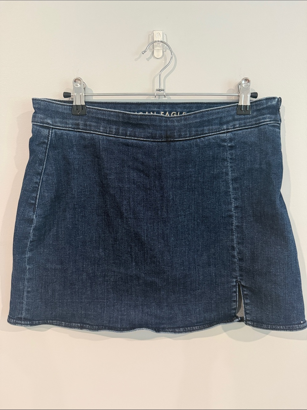 American Eagle Outfitters Navy Denim High Rise Mini Skort